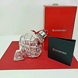 Waterford Crystal Large Christmas Tree Ornament Spire Bulb Holiday Decor HTF
